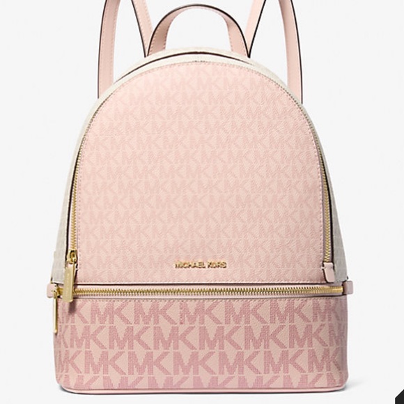 Michael Kors. Rhea Medium Color-Block Signature Logo Backpack
PWD BLSH MULTI - Picture 1 of 16